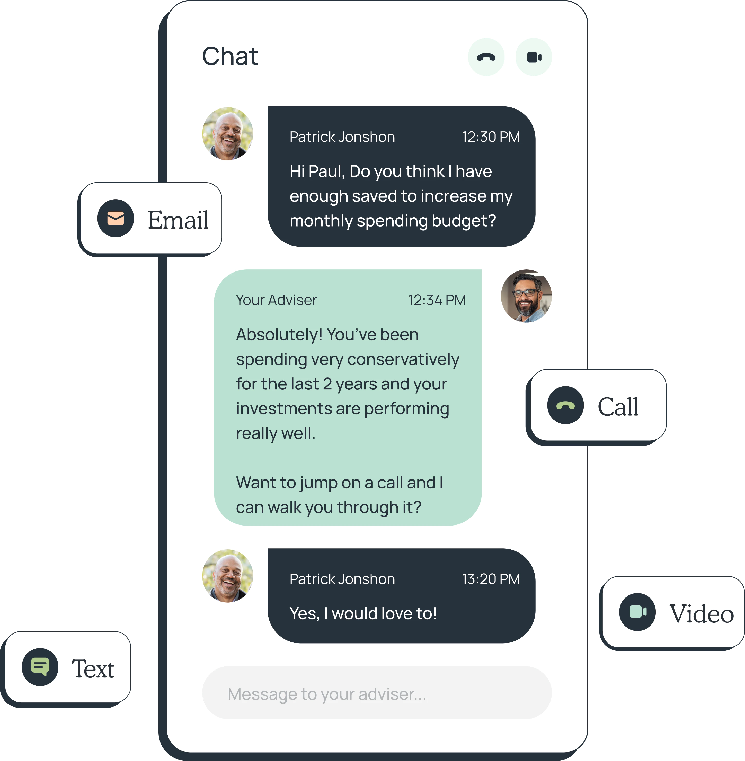 Advisor chat