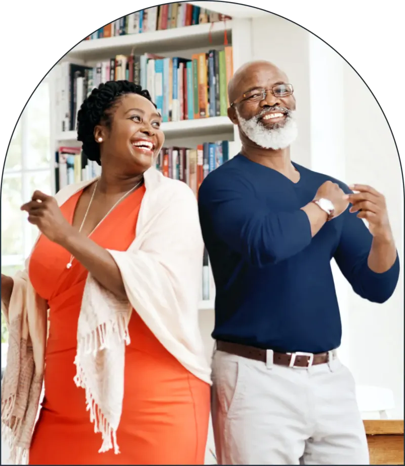 Couple enjoying retirement