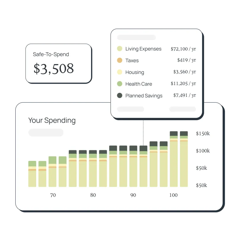 Safe to spend app screenshot