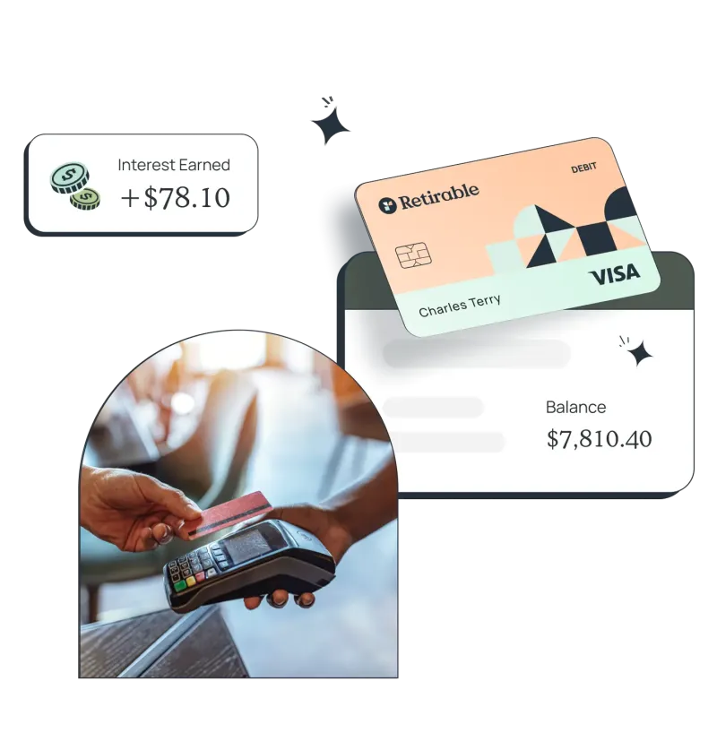 Retirable debit card
